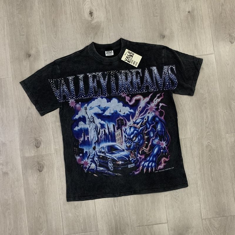 Vale Lives Forever Distressed Rhinestone T-Shirt Collection
