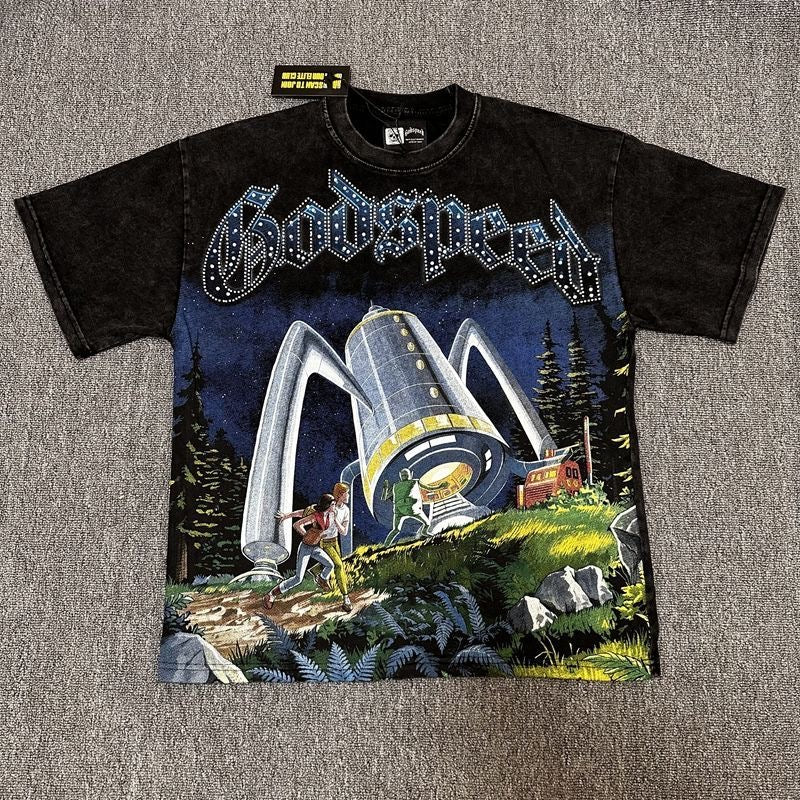 GODSPEED 2026 Rhinestone Graphic T-Shirt Collection