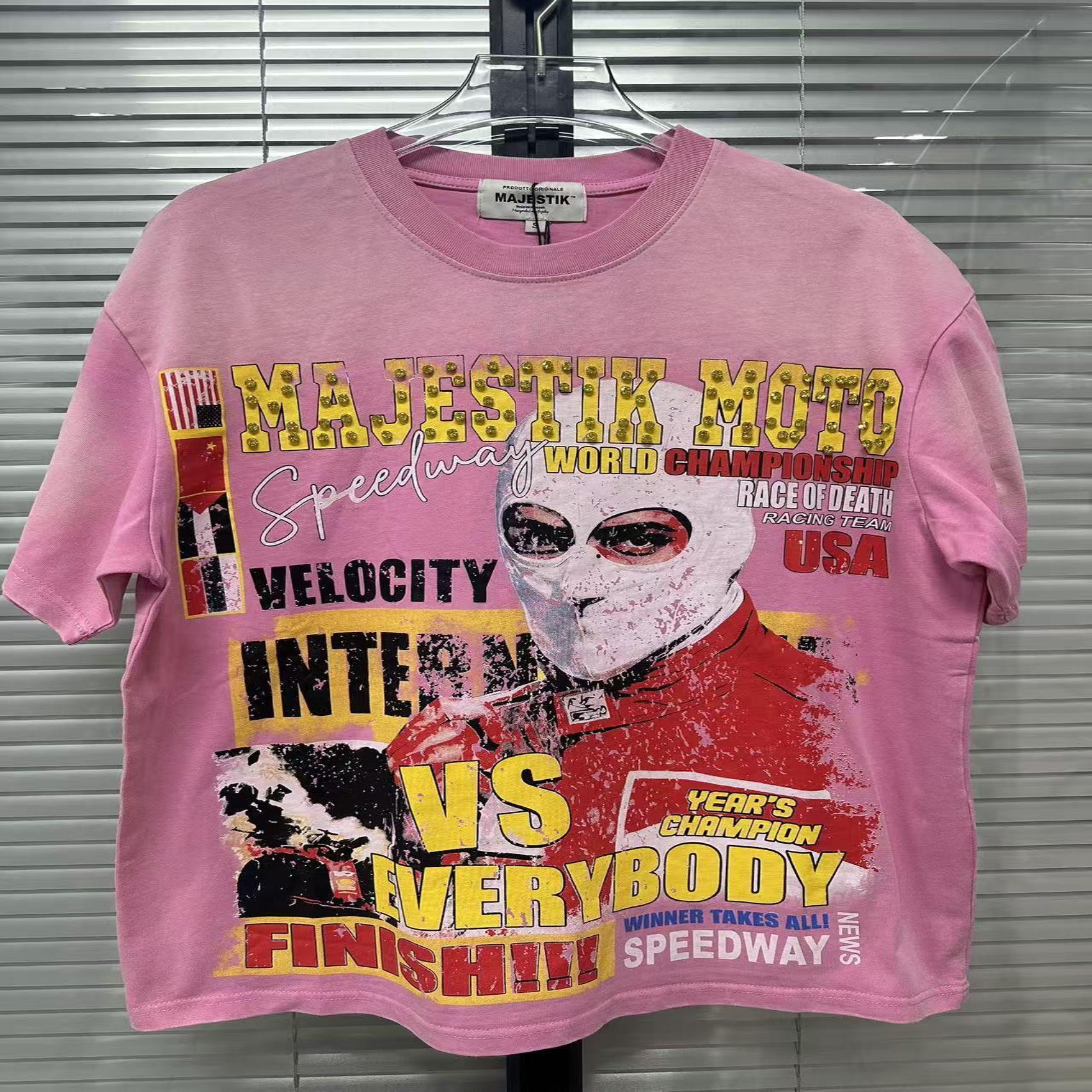 MAJESTIK Washed Rhinestone T-Shirt Collection