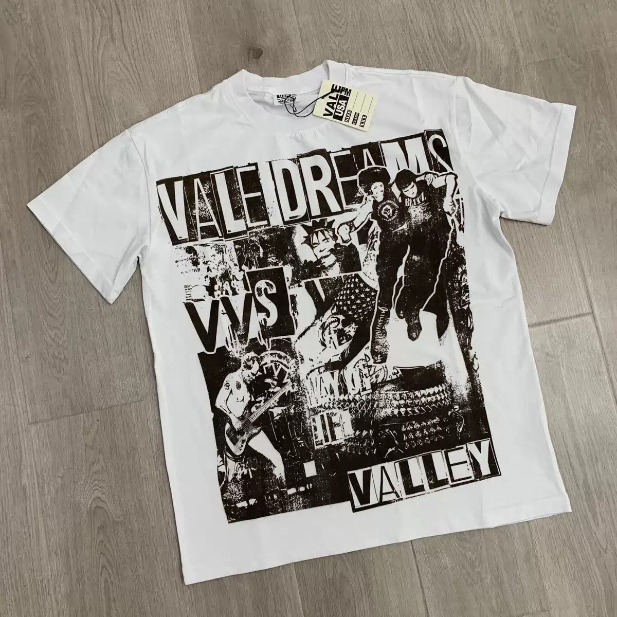 Vale Lives Forever Distressed Rhinestone T-Shirt Collection