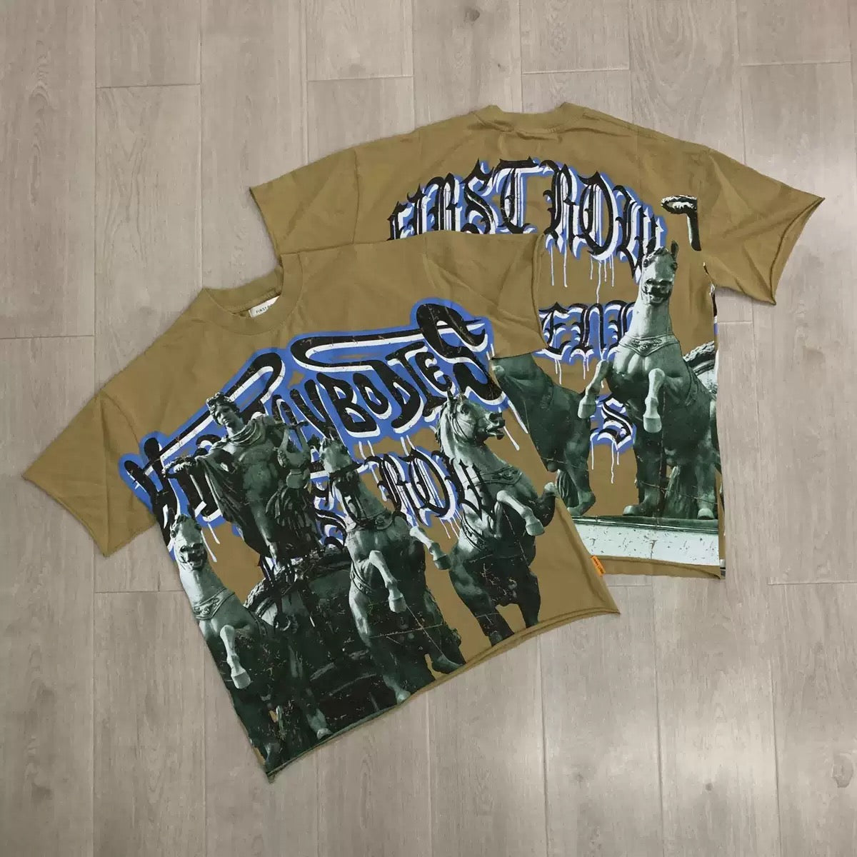 FIRSTROW Washed Rhinestone T-Shirt Collection