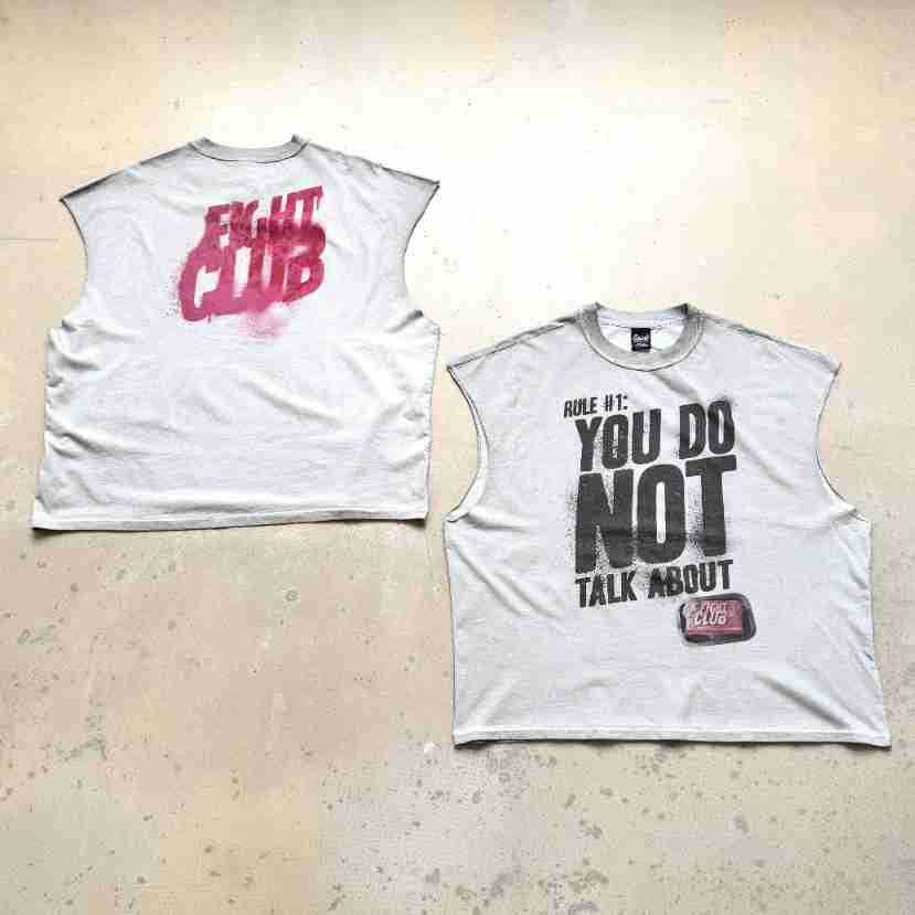 RRR & SAINT Washed Graphic Sleeveless Tee