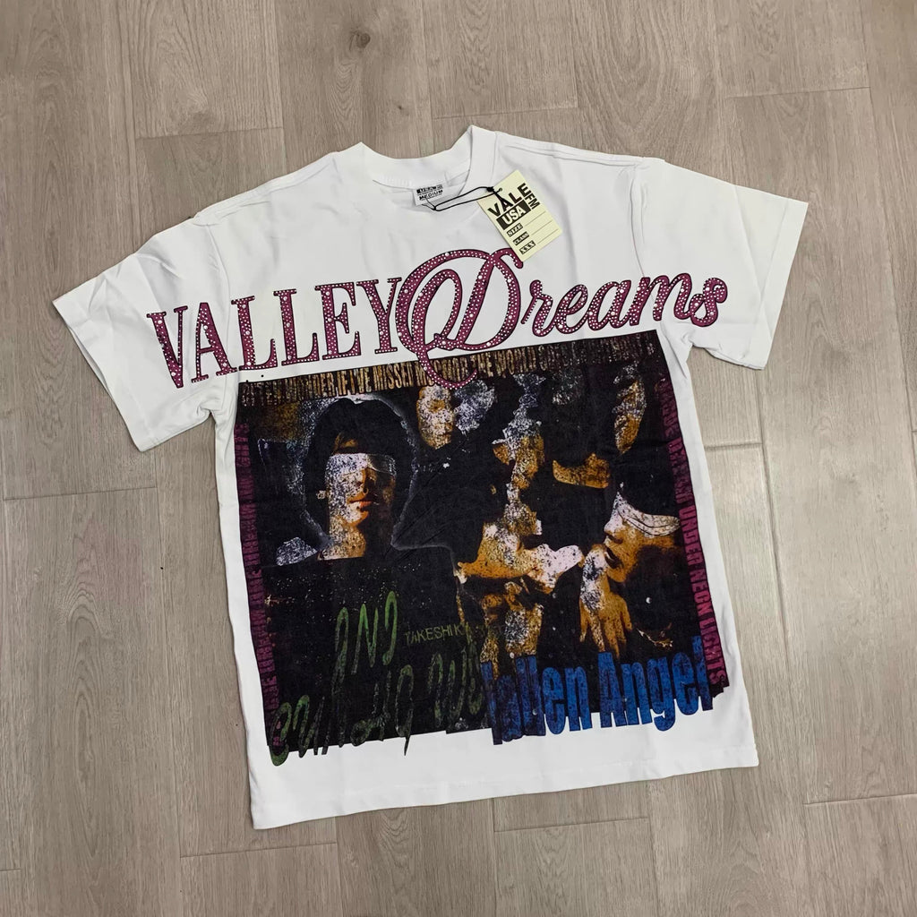 Vale Lives Forever Distressed Rhinestone T-Shirt Collection