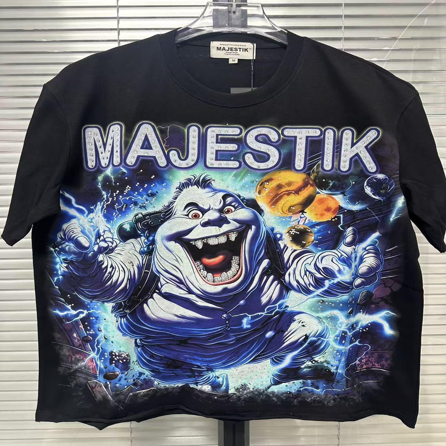 MAJESTIK Washed Rhinestone T-Shirt Collection