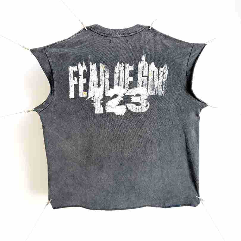 RRR & SAINT Washed Graphic Sleeveless Tee