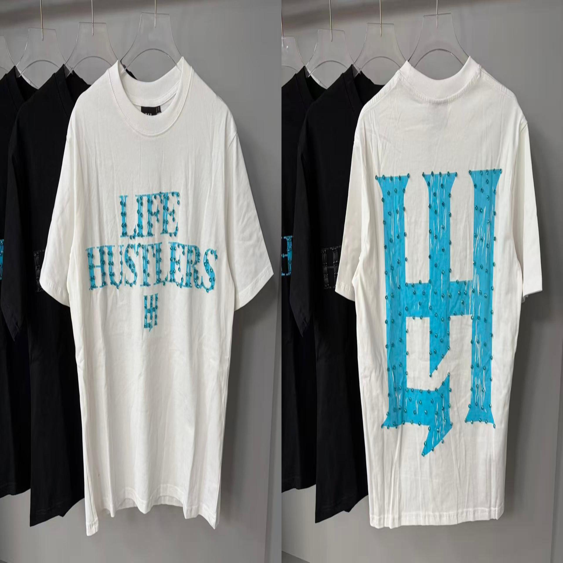 LIFE HUSTLERS Rhinestone Graphic T-Shirt Collection