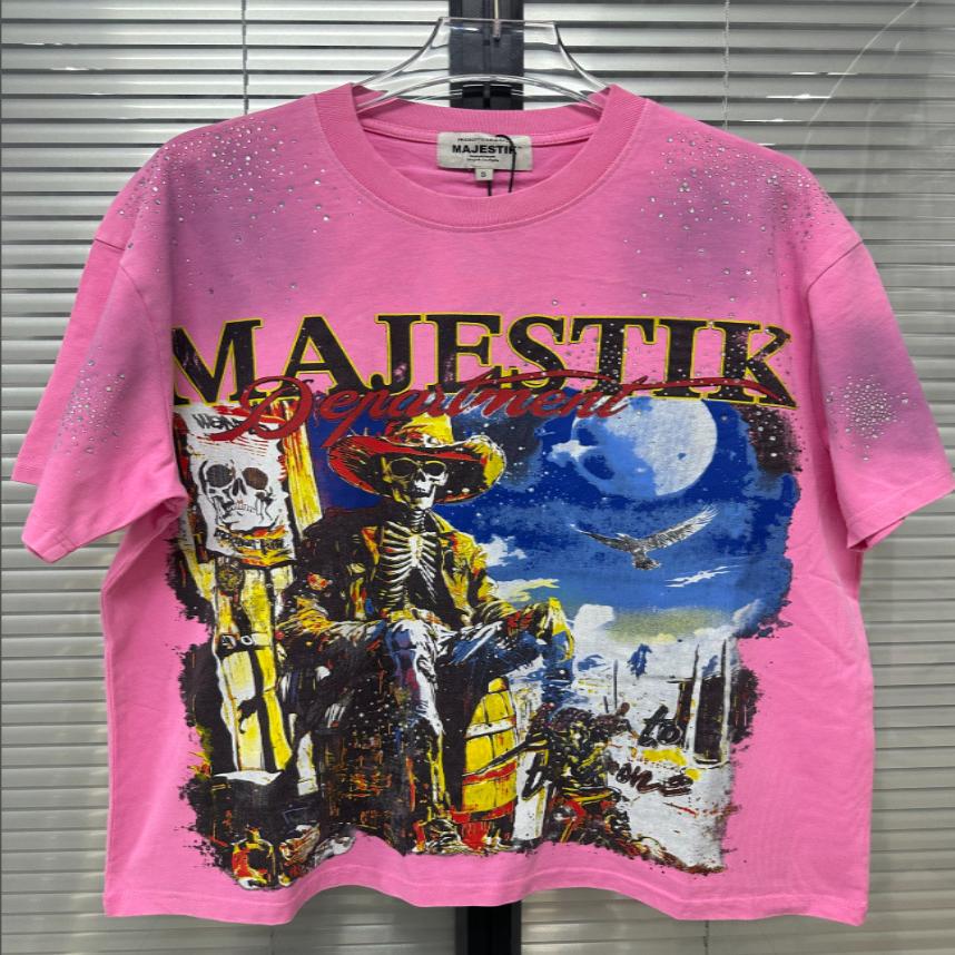 MAJESTIK Washed Rhinestone T-Shirt Collection