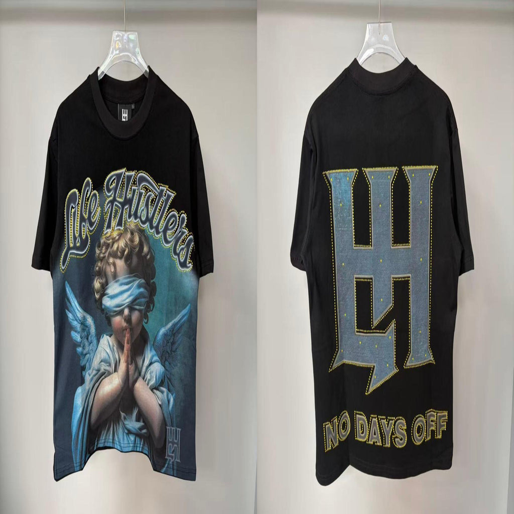 LIFE HUSTLERS Rhinestone Graphic T-Shirt Collection