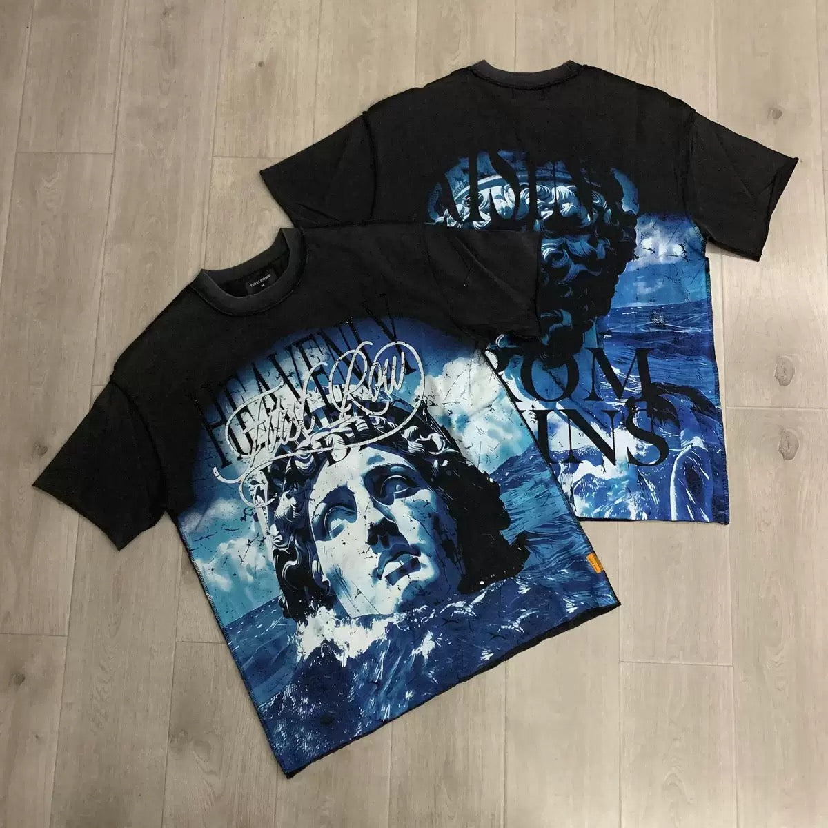 FIRSTROW Washed Rhinestone T-Shirt Collection