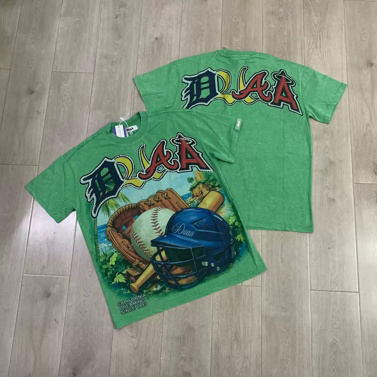 DUAA 2026SS Distressed Rhinestone Tee