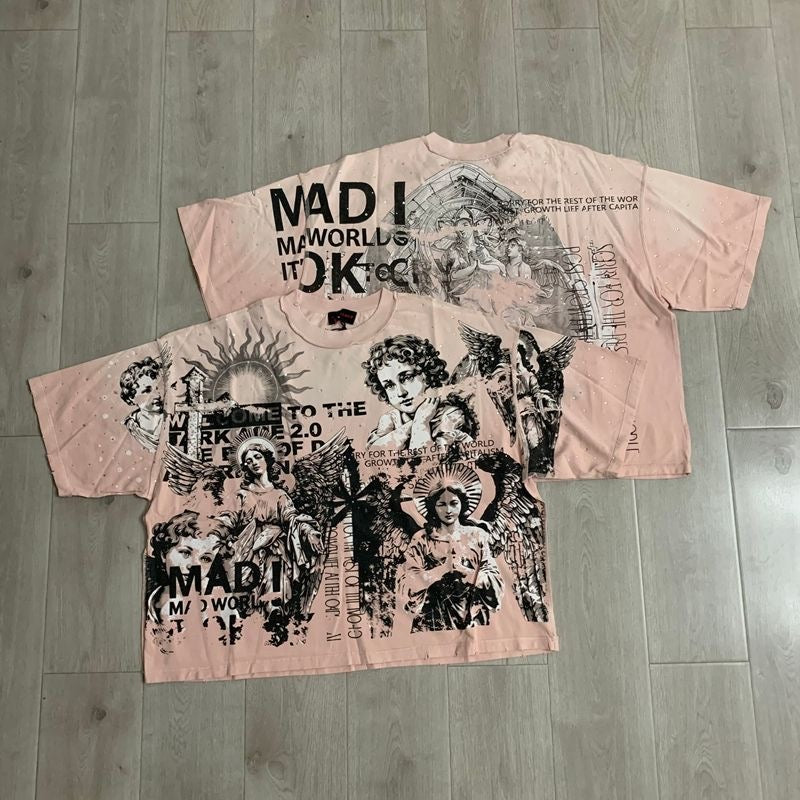 RARE PEACE Boxy Rhinestone T-Shirt Collection