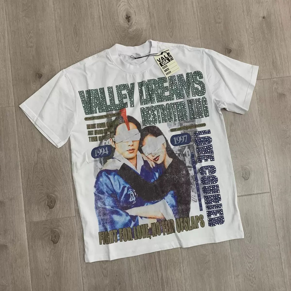Vale Lives Forever Distressed Rhinestone T-Shirt Collection