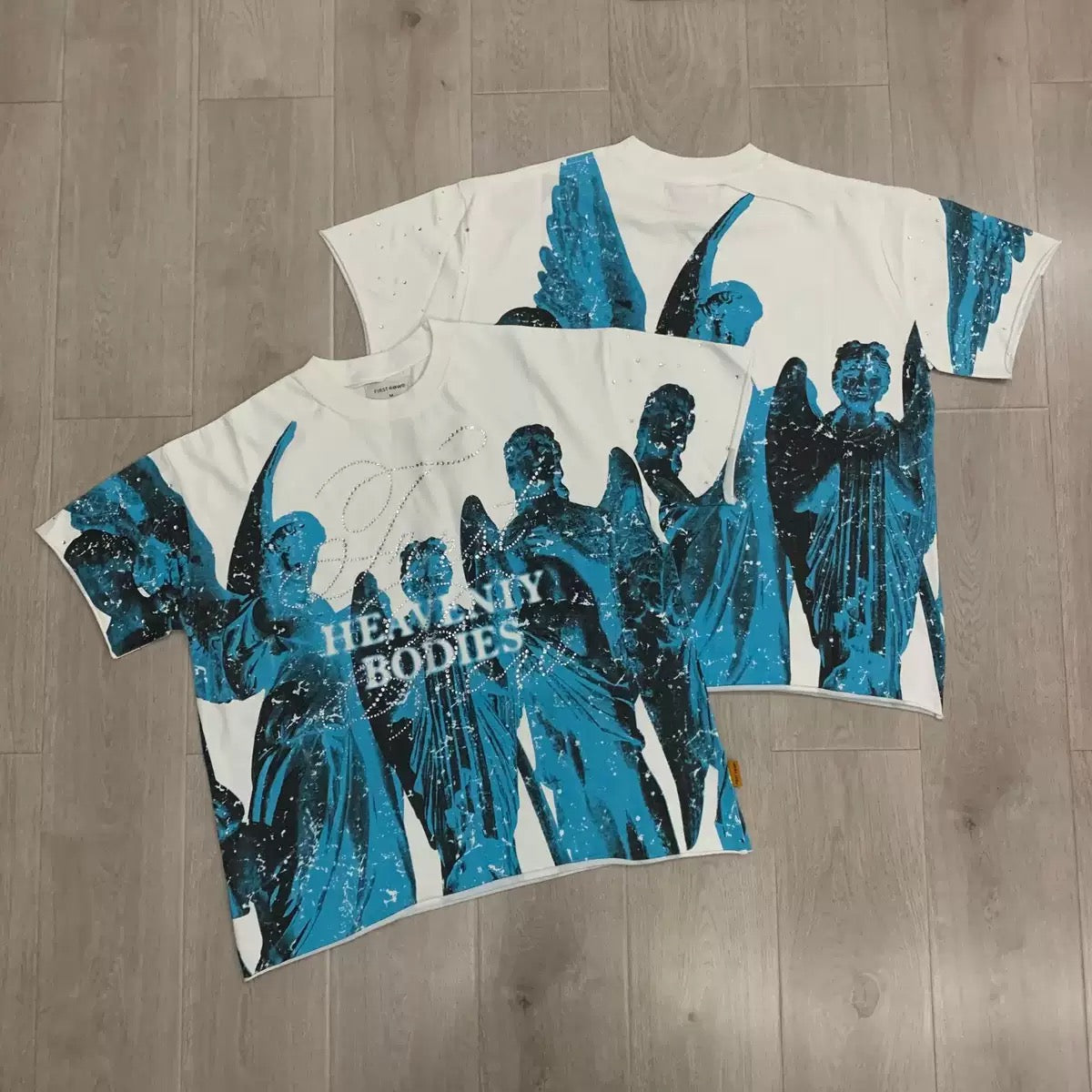 FIRSTROW Washed Rhinestone T-Shirt Collection
