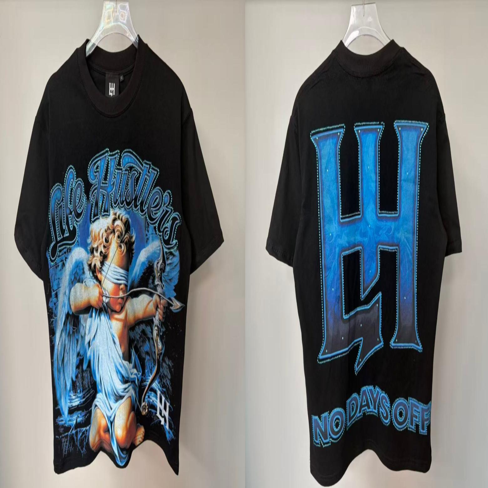 LIFE HUSTLERS Rhinestone Graphic T-Shirt Collection