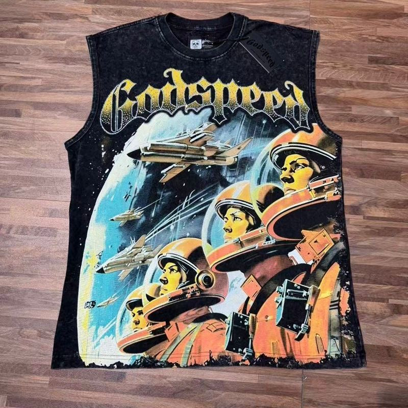 GODSPEED 2026 Rhinestone Graphic T-Shirt Collection