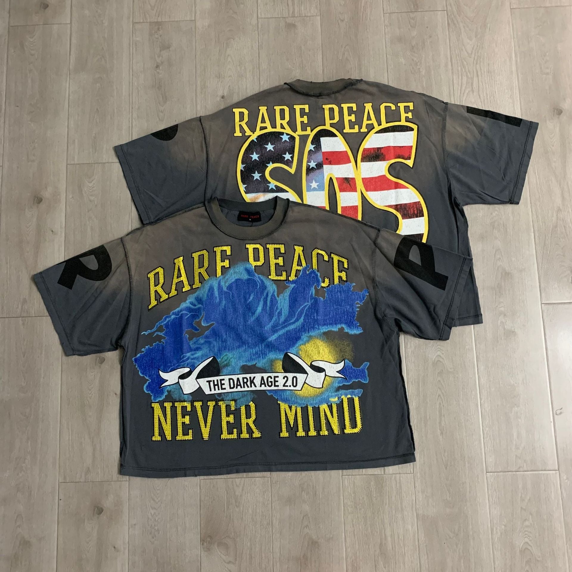 RARE PEACE Boxy Rhinestone T-Shirt Collection