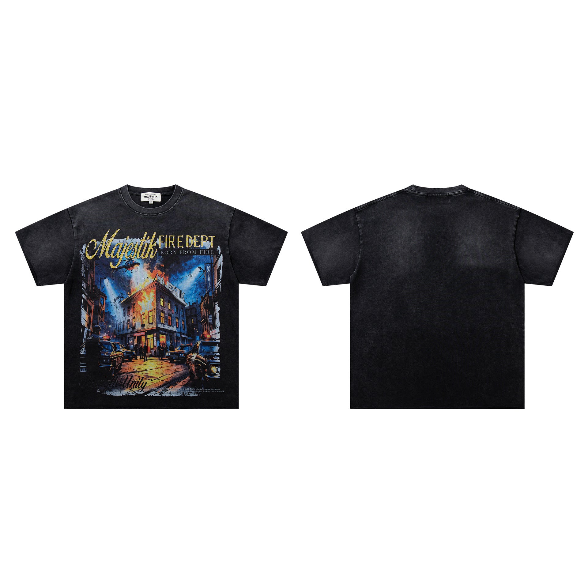 MAJESTIK Washed Rhinestone T-Shirt Collection