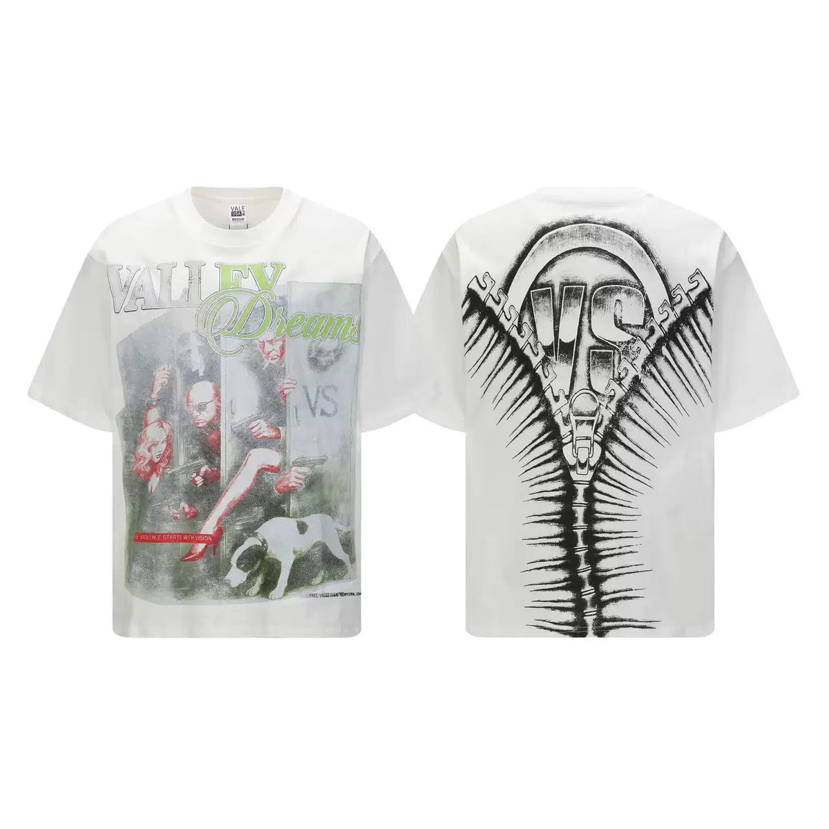 Vale Lives Forever Distressed Rhinestone T-Shirt Collection