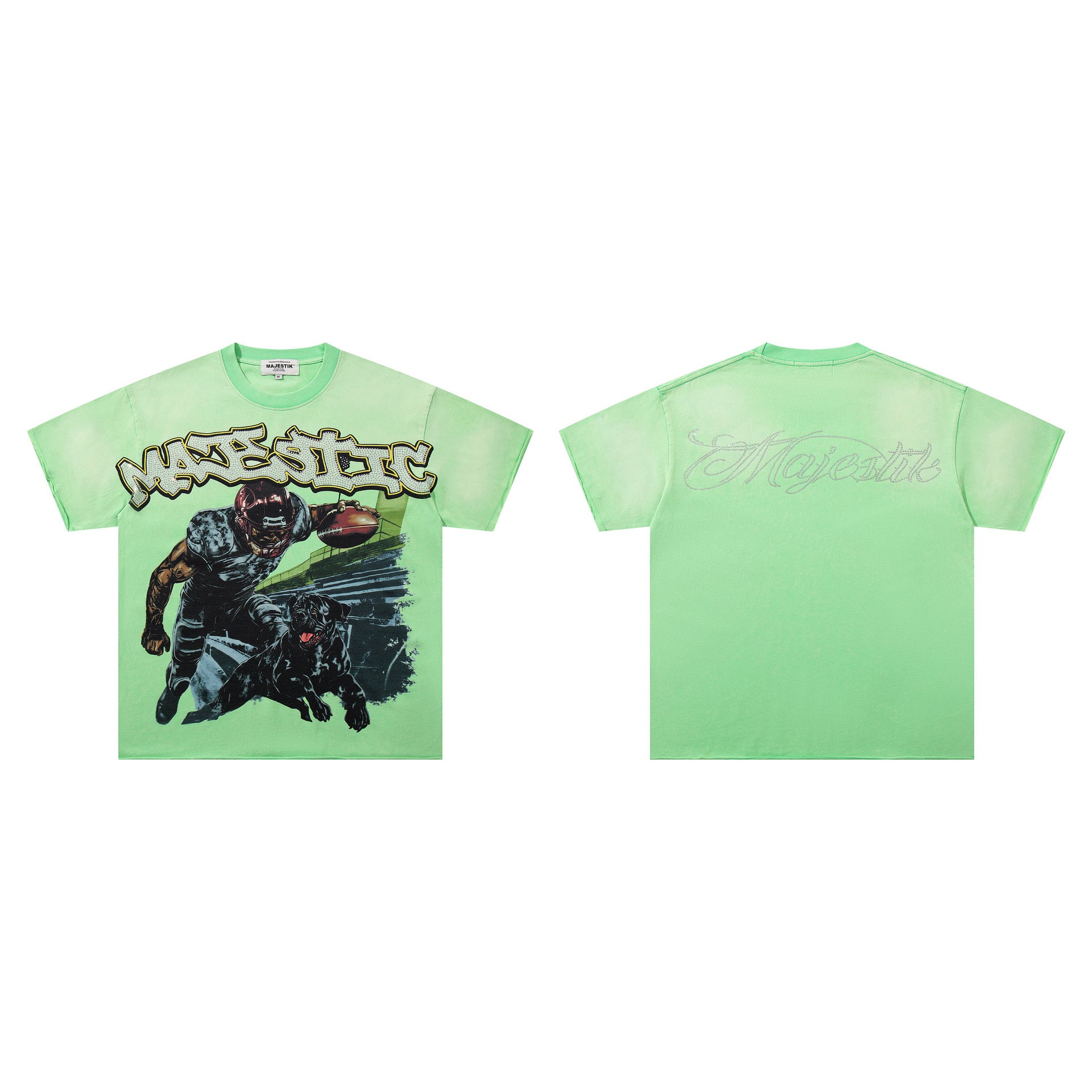 MAJESTIK Washed Rhinestone T-Shirt Collection