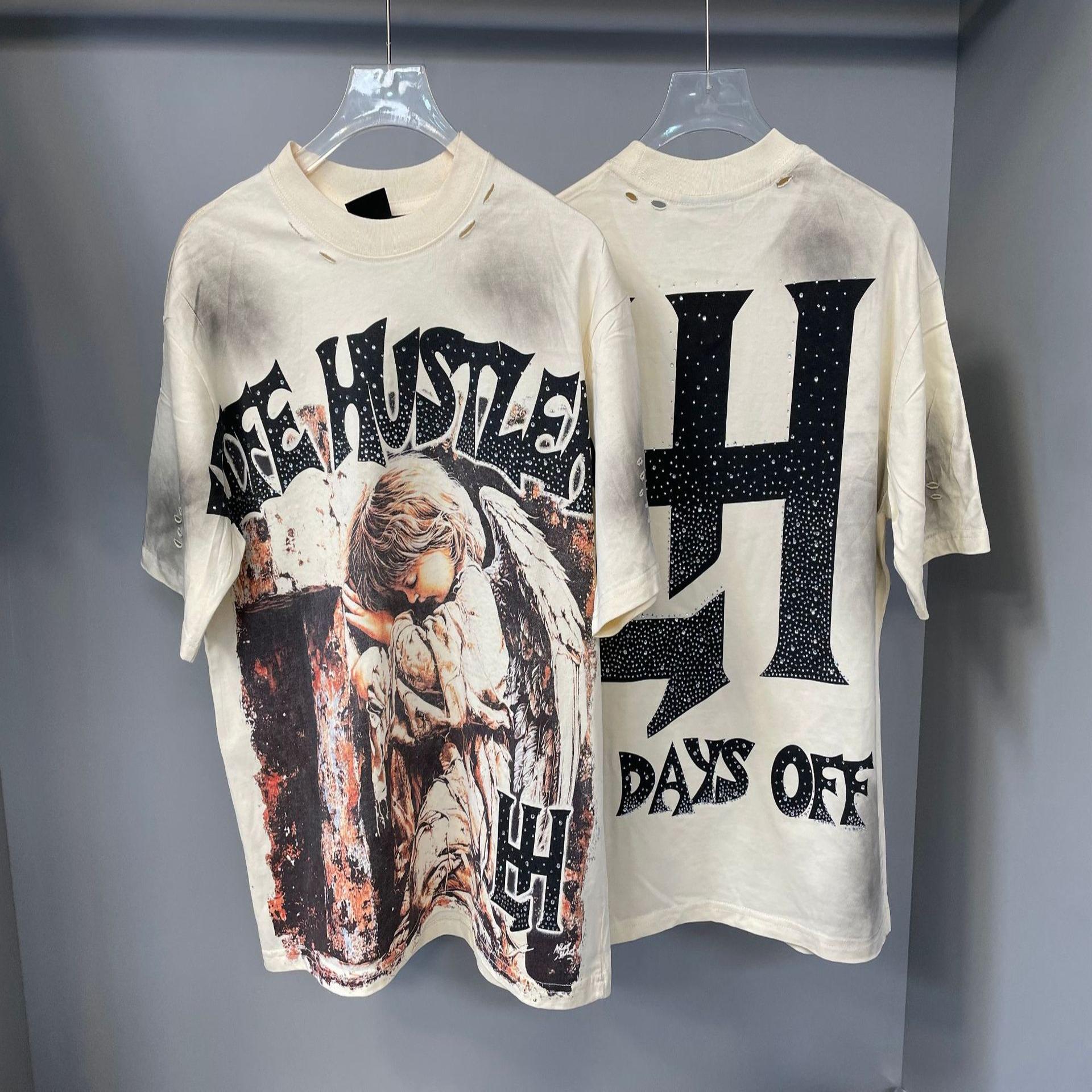 LIFE HUSTLERS Rhinestone Graphic T-Shirt Collection