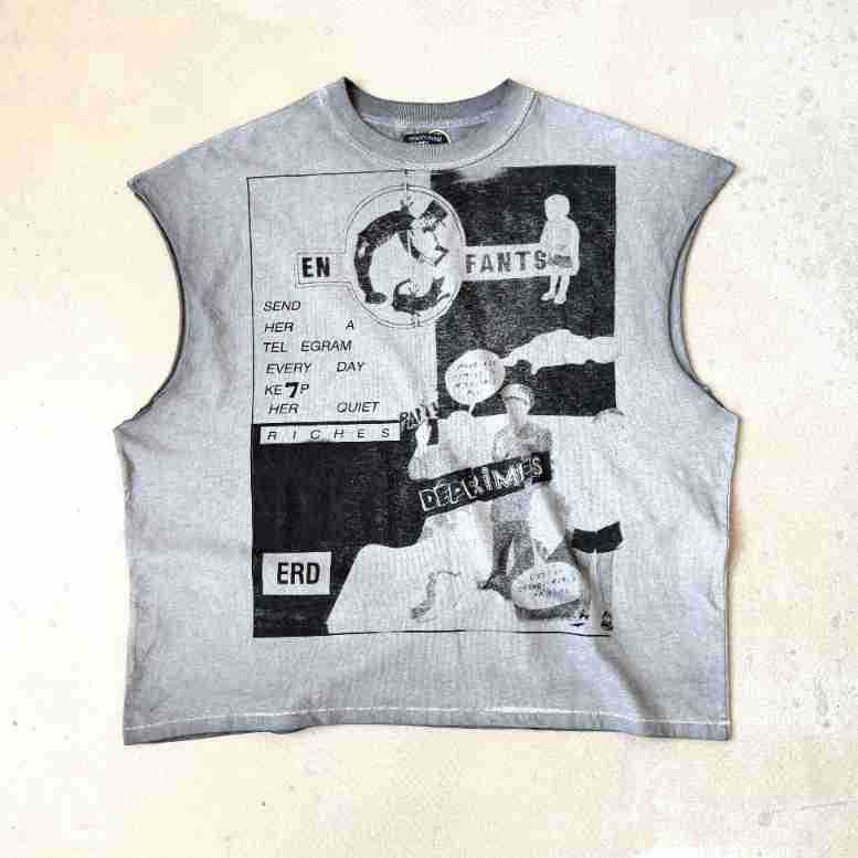 RRR & SAINT Washed Graphic Sleeveless Tee