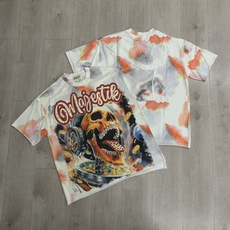 MAJESTIK Washed Rhinestone T-Shirt Collection