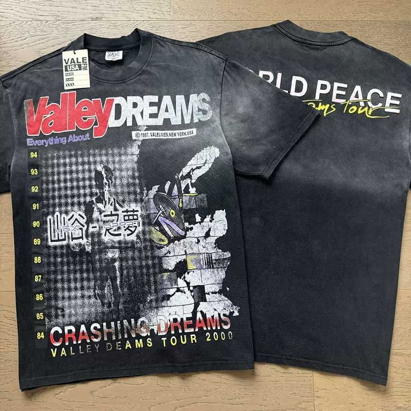 Vale Lives Forever Distressed Rhinestone T-Shirt Collection