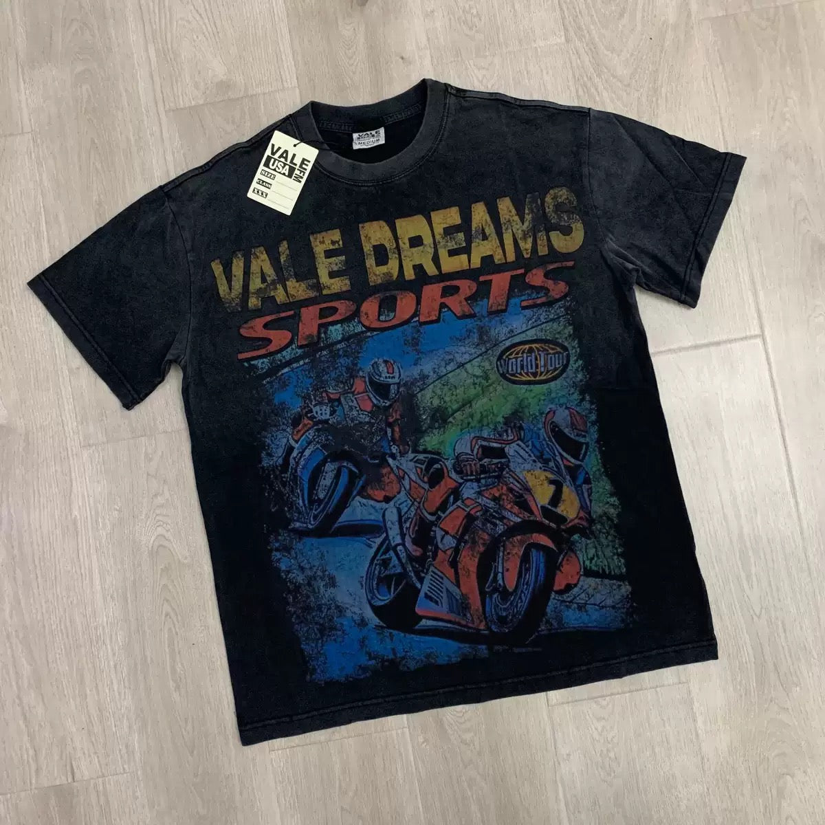 Vale Lives Forever Distressed Rhinestone T-Shirt Collection
