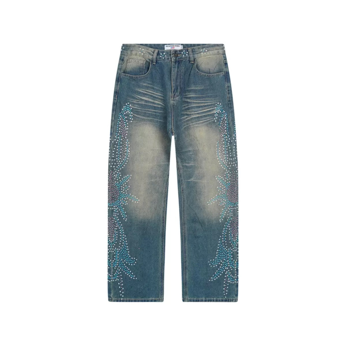 Vale Lives Forever Denim Pants & Shorts