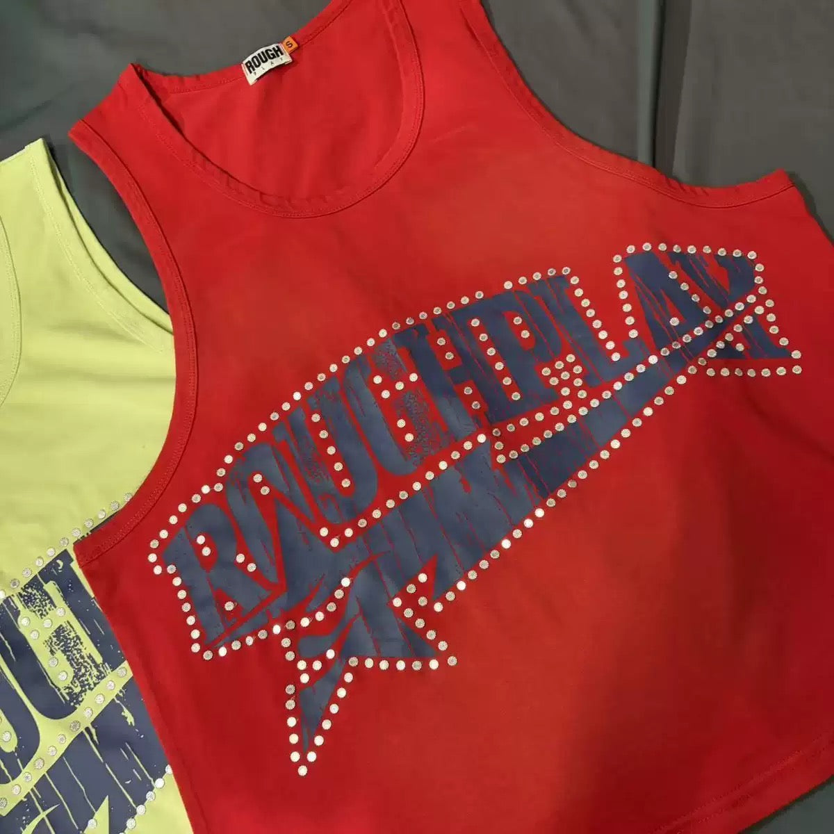 RoughPlay Rhinestone Streetwear T-Shirt