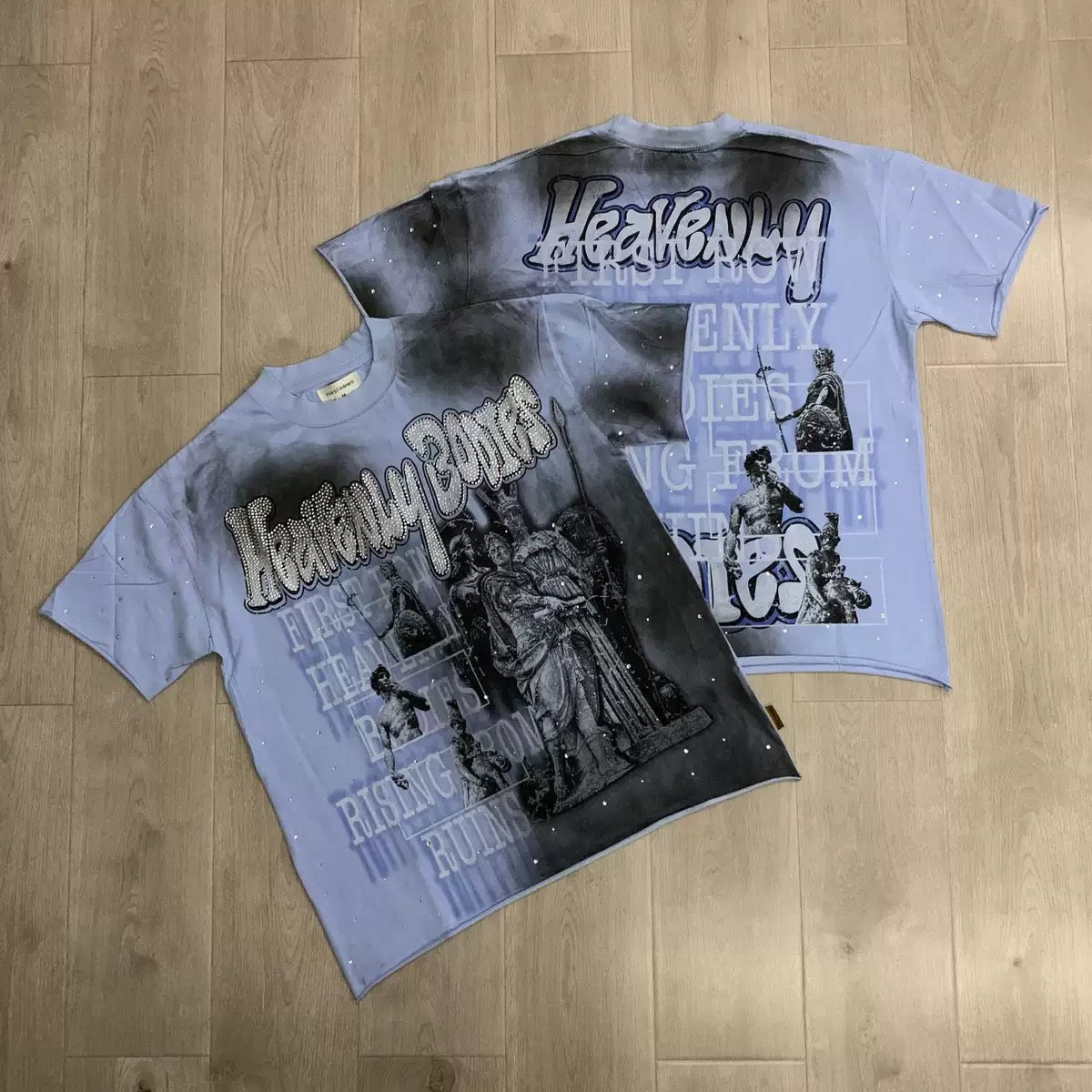 FIRSTROW Washed Rhinestone T-Shirt Collection
