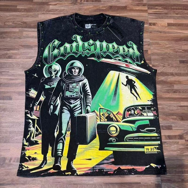 GODSPEED 2026 Rhinestone Graphic T-Shirt Collection