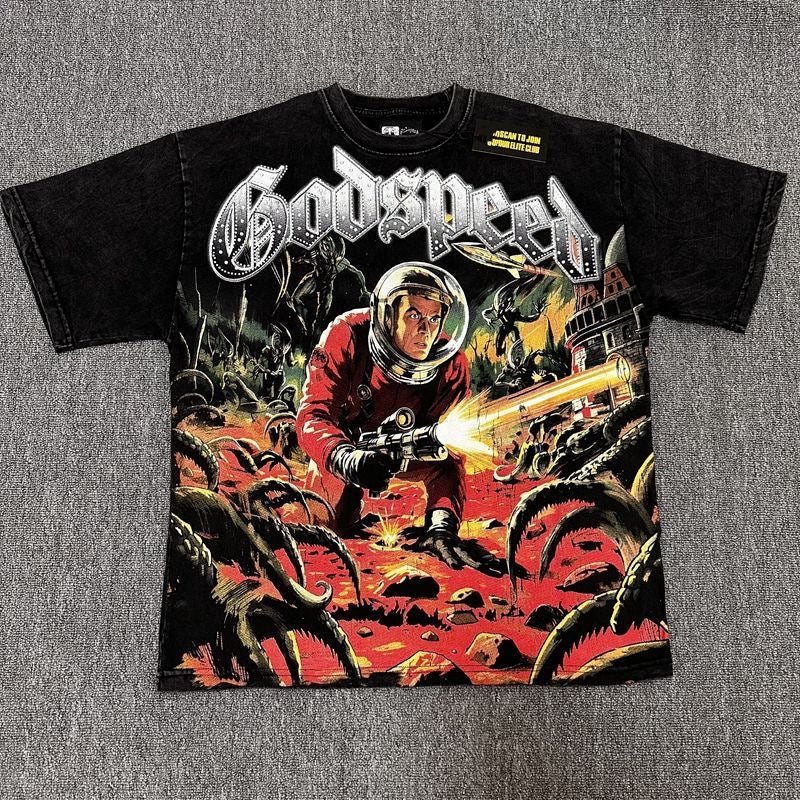 GODSPEED 2026 Rhinestone Graphic T-Shirt Collection
