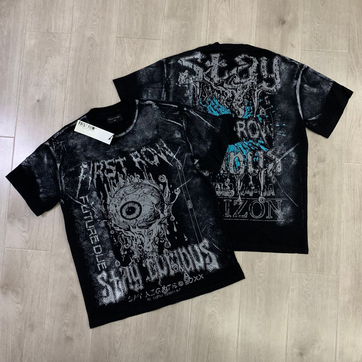 FIRSTROW Washed Rhinestone T-Shirt Collection