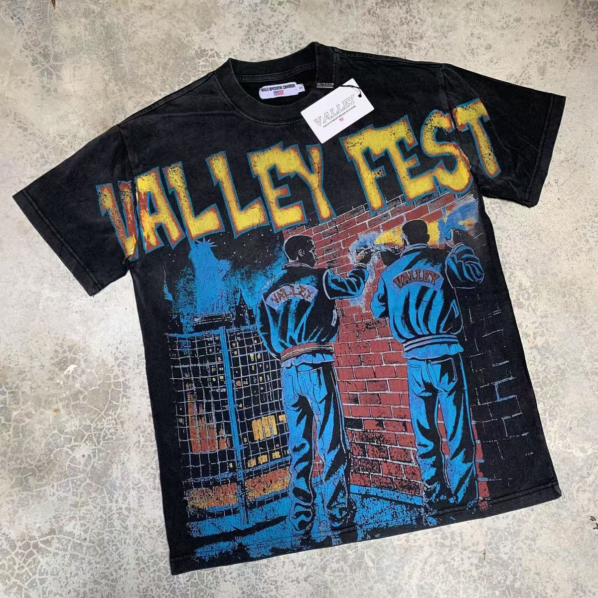 Vale Lives Forever Distressed Rhinestone T-Shirt Collection