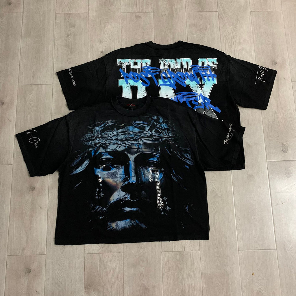 RARE PEACE Boxy Rhinestone T-Shirt Collection