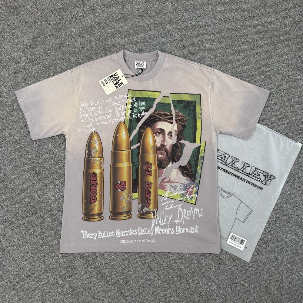 Vale Lives Forever Distressed Rhinestone T-Shirt Collection