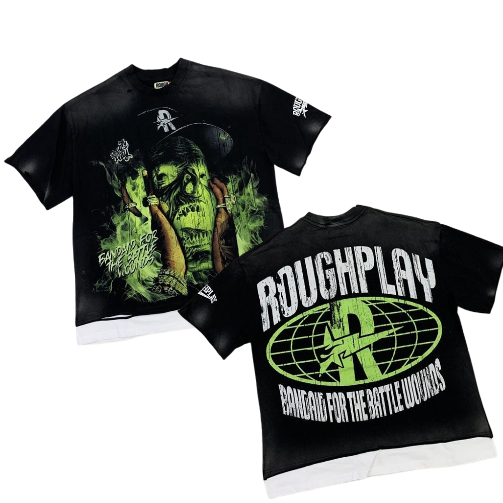 RoughPlay Rhinestone Streetwear T-Shirt