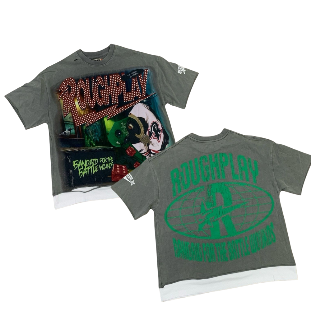 RoughPlay Rhinestone Streetwear T-Shirt