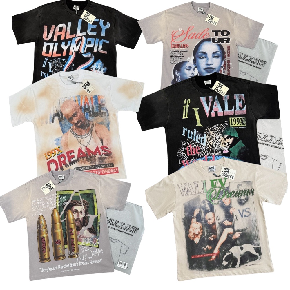 Vale Lives Forever Distressed Rhinestone T-Shirt Collection