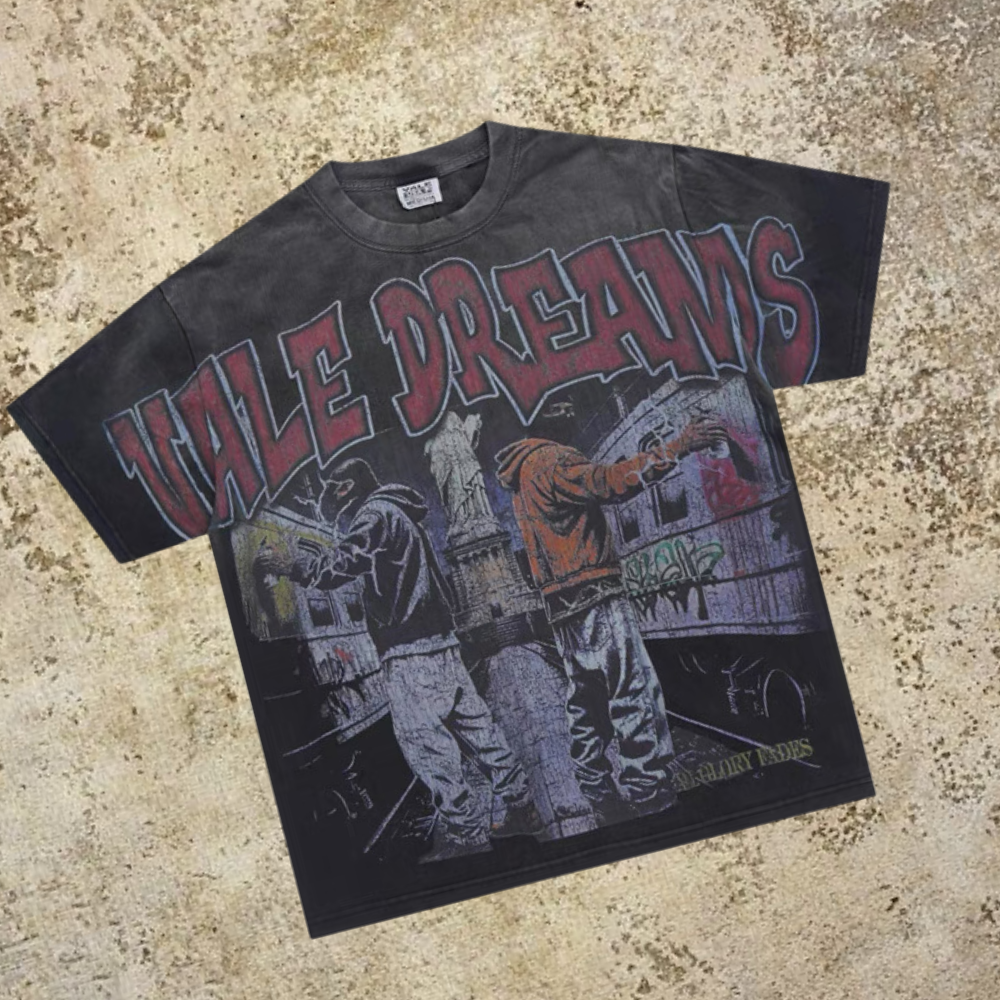 Vale Lives Forever Distressed Rhinestone T-Shirt Collection