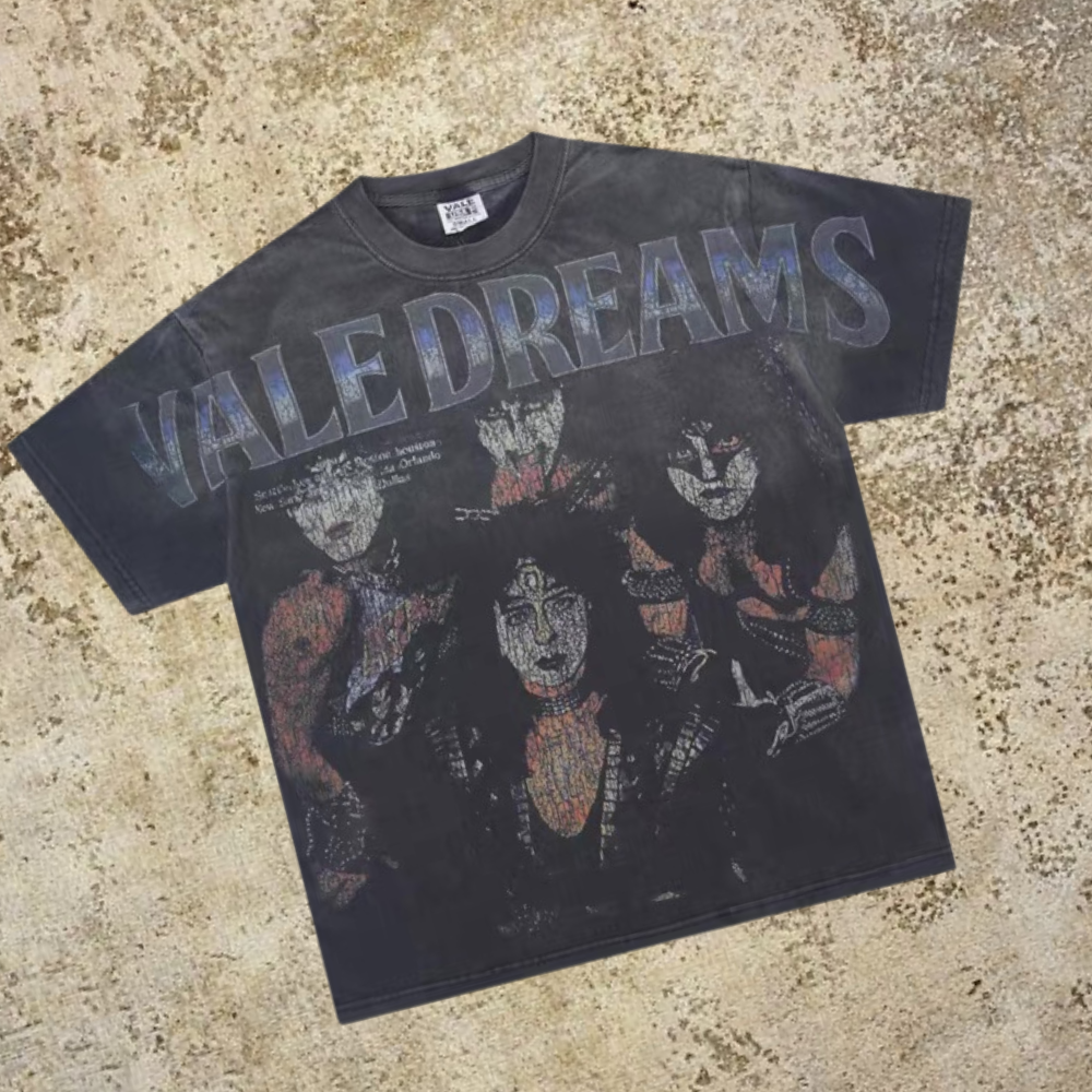 Vale Lives Forever Distressed Rhinestone T-Shirt Collection
