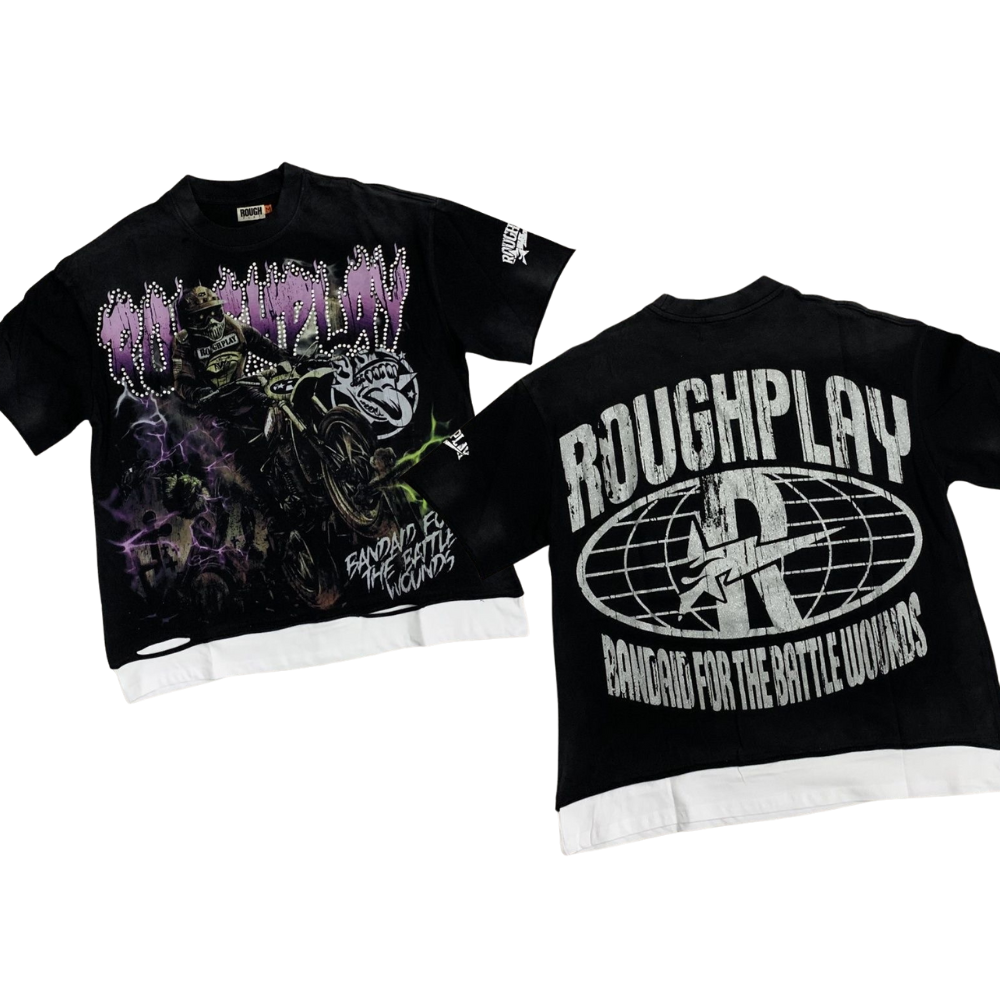 RoughPlay Rhinestone Streetwear T-Shirt
