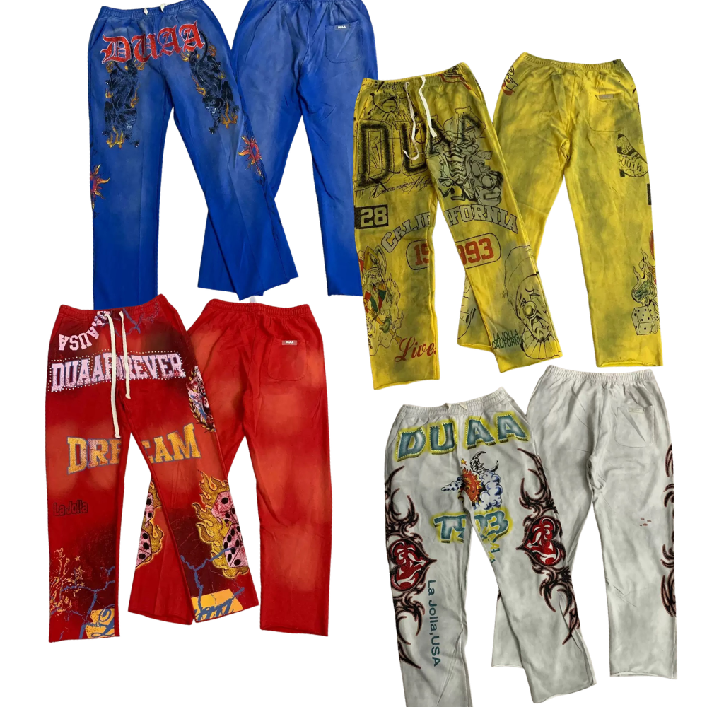 DUAA 2026 Rhinestone Washed Sweatpants