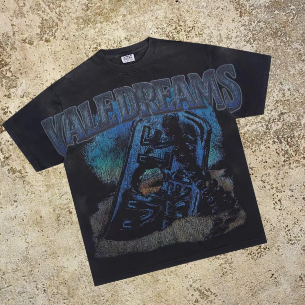 Vale Lives Forever Distressed Rhinestone T-Shirt Collection
