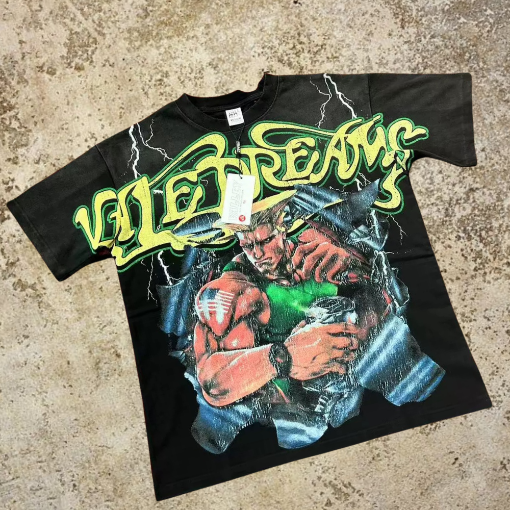 Vale Lives Forever Distressed Rhinestone T-Shirt Collection