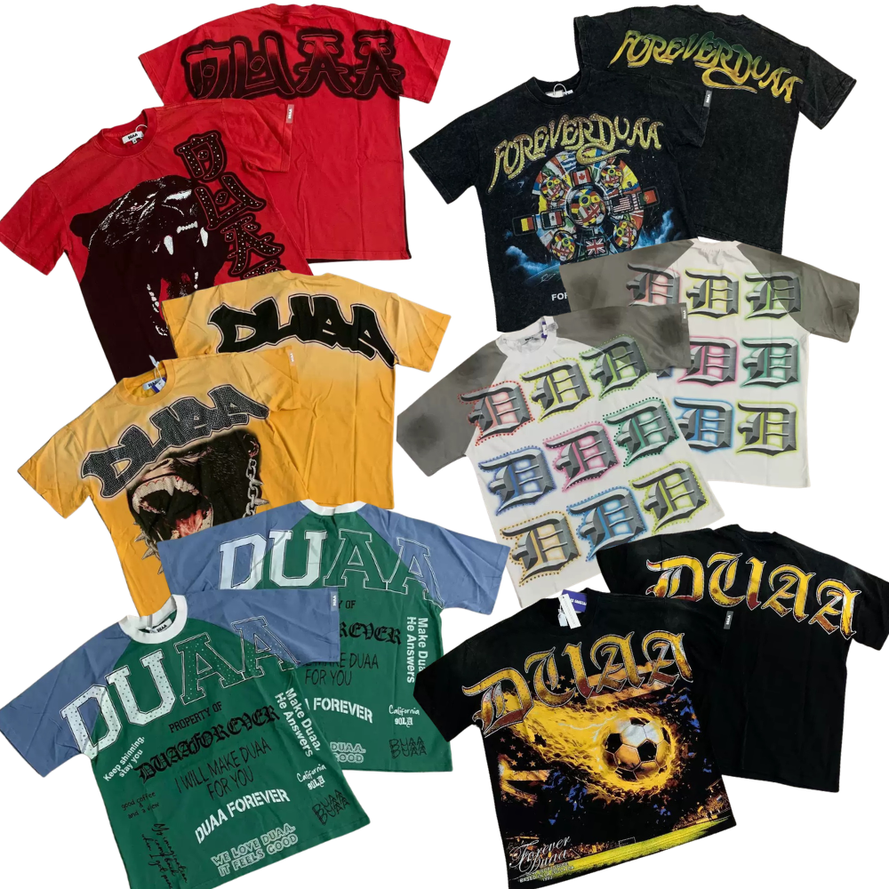 DUAA 2026SS Distressed Rhinestone Tee
