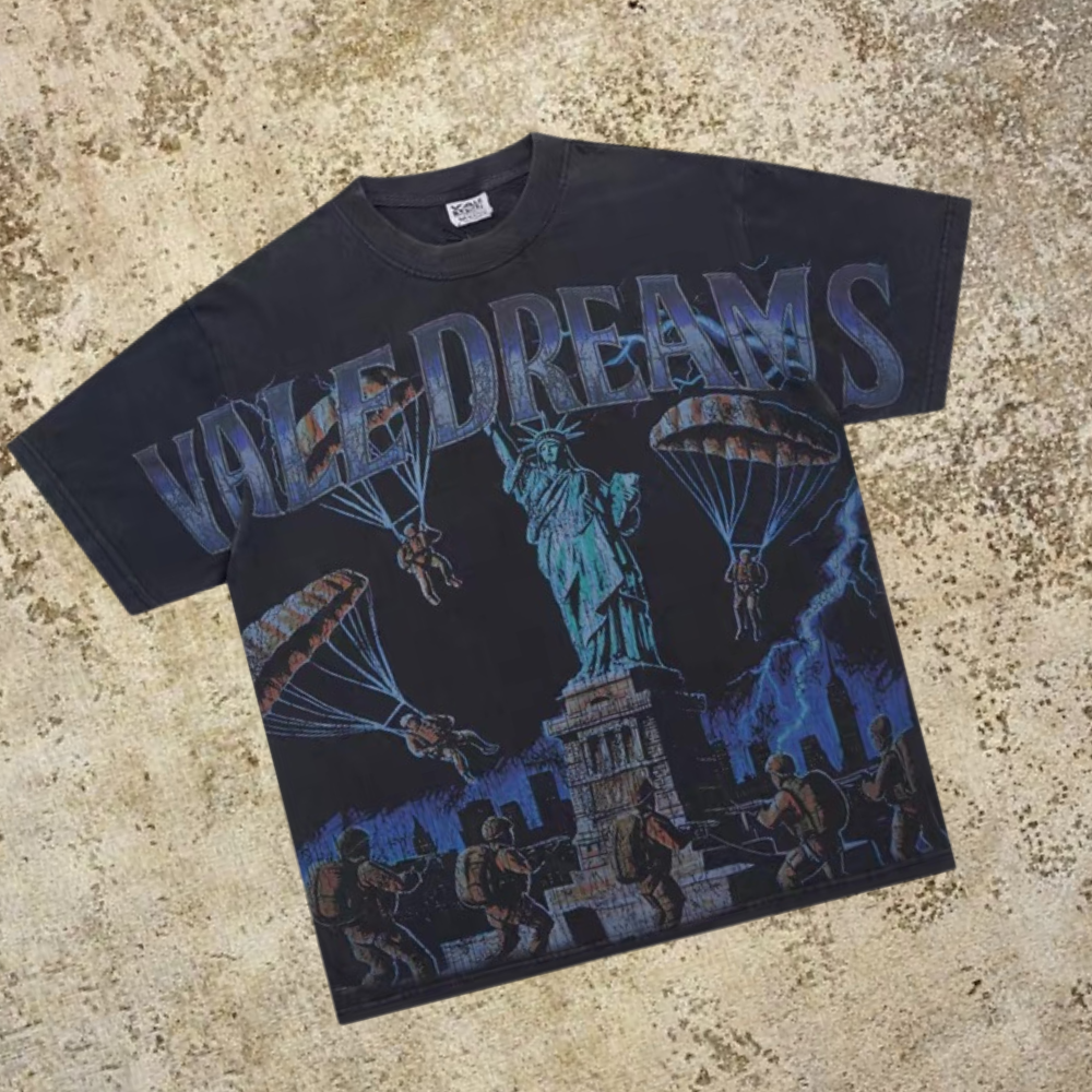 Vale Lives Forever Distressed Rhinestone T-Shirt Collection