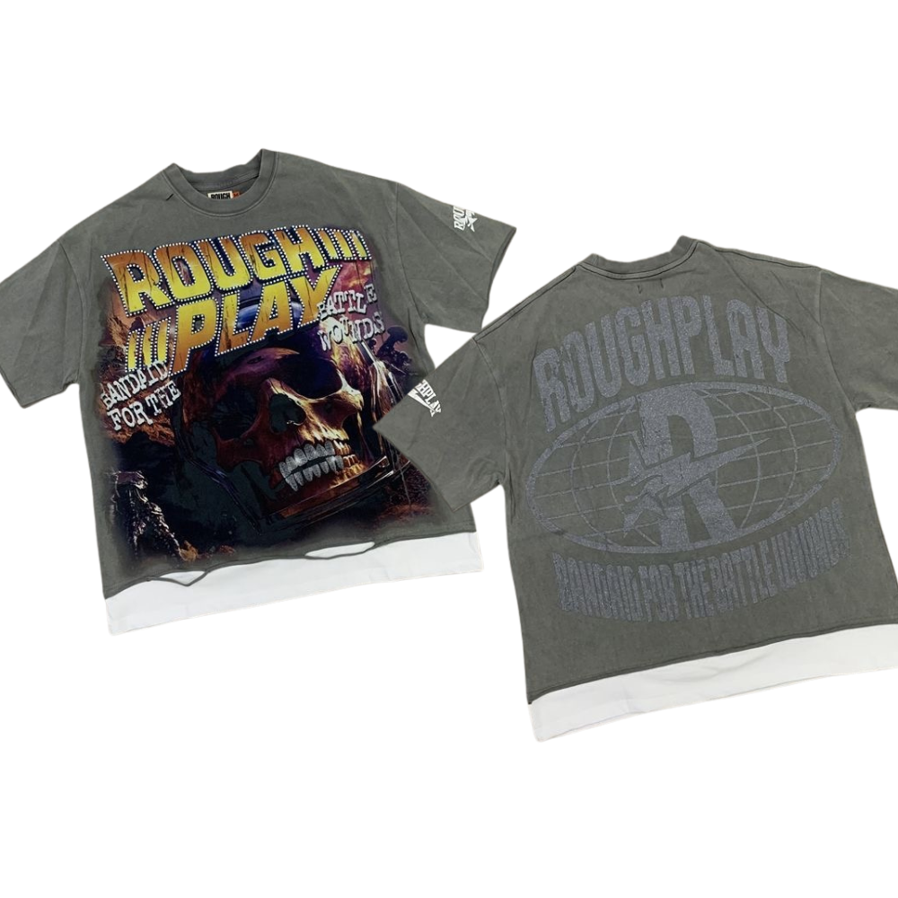 RoughPlay Rhinestone Streetwear T-Shirt
