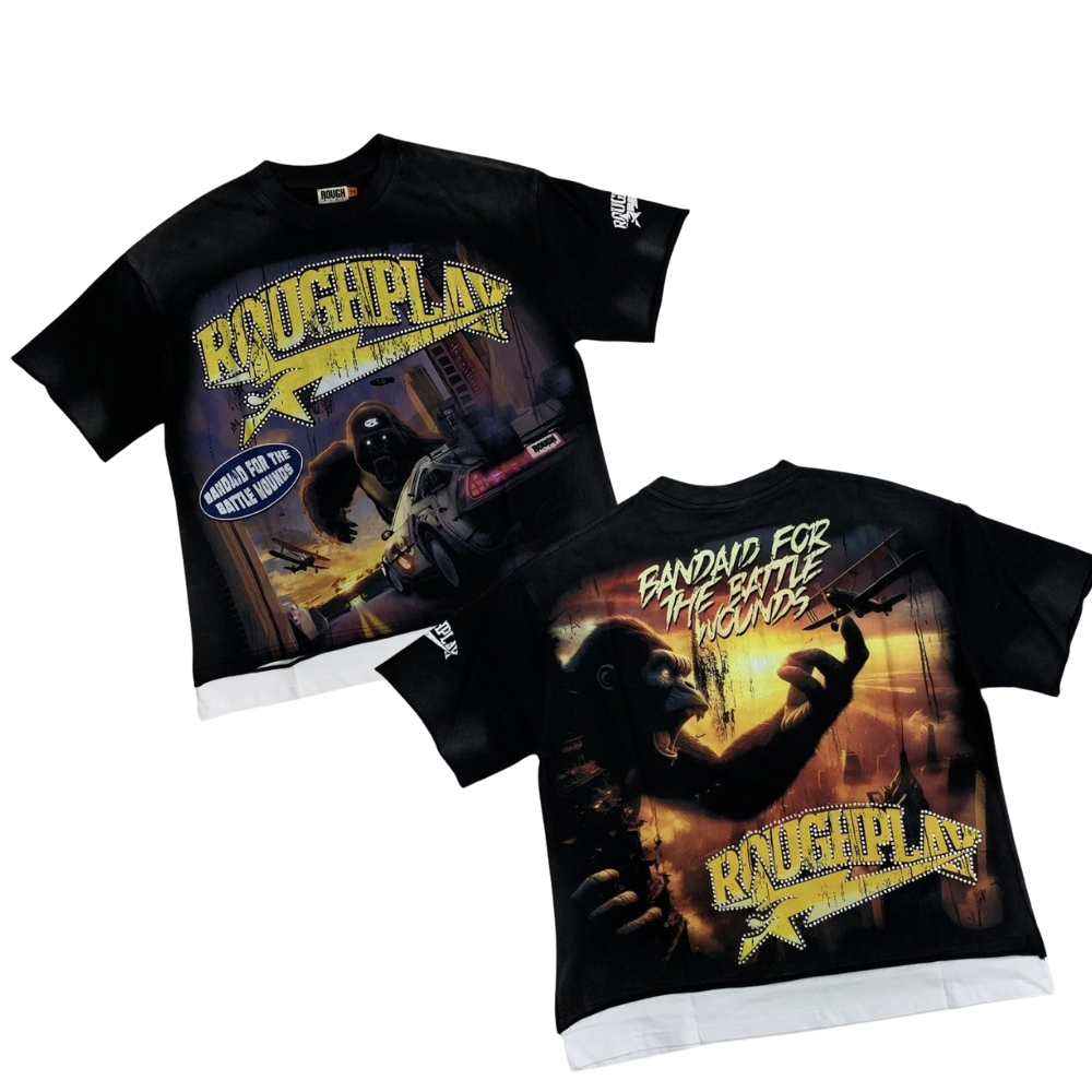RoughPlay Rhinestone Streetwear T-Shirt